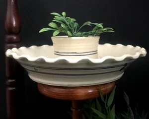 OLIVE DISH WITH TOOTHPICK/PIT CUP VTG 1999 SIGNED STUDIO CERAMIC POTTERY PLATTER - Picture 1 of 23