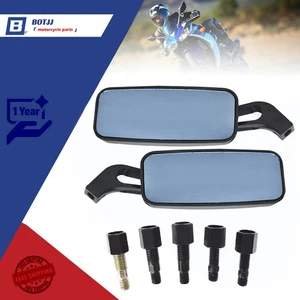 Rear view Short Stem Mirrors For Dyna / Iron 883 Black - Foto 1 di 10