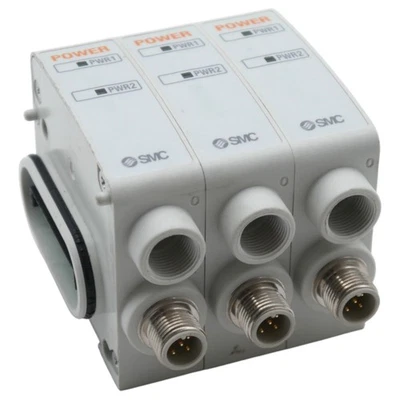 3x SMC EX9-PE1-X23 24VDC MAX 2A Leistungsblock / power block -used- - Image 1 of 4