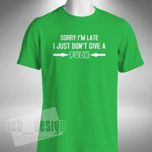 Sorry I'm Late Men's T-Shirt Funny UFC Conor Mcgregor Inspired World Champion - Picture 1 of 6