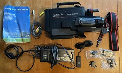 Quasar Nuvicon VHS Camcorder And Playback Bundle Untested - Image 1 of 4