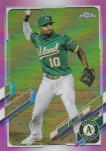 Topps 2021 cromo Marcus Semien #8 rosa  - Imagen 1 de 2