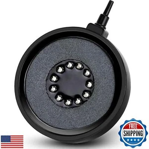 fishkeeper Aquarium Air Bubble Light, LED Fish Tank Bubbler Stone Disk with 1 - Picture 1 of 5