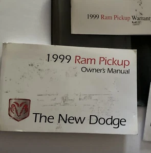 1999 DODGE RAM P/U OWNERS MANUAL. 309 PAGES. INK STAINS ON COVER. PLASTIC FOLDER - Bild 1 von 7