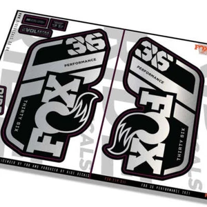 Fox 36 Performance 2021 Fork Decals - Metallic Silver- Licensed by Fox - Picture 1 of 2