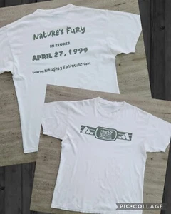 Vintage 90s Naughty By Nature Nature's Fury Album Promo T-shirt XL Hip Hop Rap - Picture 1 of 9