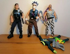 Action Man Doctor X Maxx Police Officer Gangrene Suit Figures Vintage 1990s