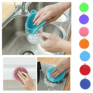 Reusable Soft Silicone Dish Washing Sponge, Heat Resistant Mat Pad, 7 Color Avai - Picture 1 of 22