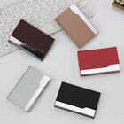 Pu Leather Business Card Holder With Magnetic Buckle Slim Pocket Name Card Holyb
