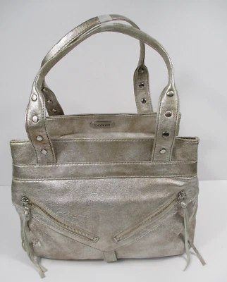 New Botkier TIGGER 5 Compartments Metallic Shoulderbag Satchel 120803 - Image 1 of 4