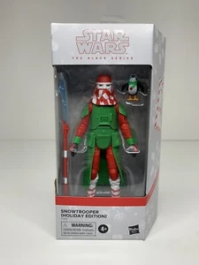 Star Wars The Black Series SNOWTROOPER | HOLIDAY EDITION Stormtrooper with PORG - Picture 1 of 7