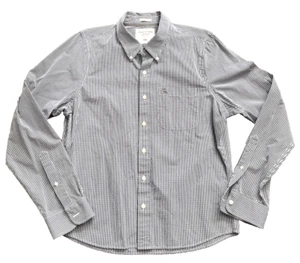 Abercrombie & Fitch Shirt Flannel Mens 2XL Blue Plaid Long Sleeve Soft Hike USA - Picture 1 of 10