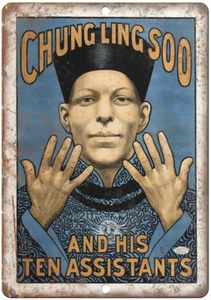 Chung Ling SOO und seine zehn Assistenten 12" x 9" Reproduktion Blechschild ZH150 - Bild 1 von 1