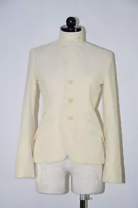 Blazer donna Ralph Lauren nero etichetta panna cotone velluto a coste equitazione slim 4 - Foto 1 di 12