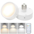 12 Colors RGB LED Puck Lights Battery Operated E26/27 Light Bulbs Light Fixtures
