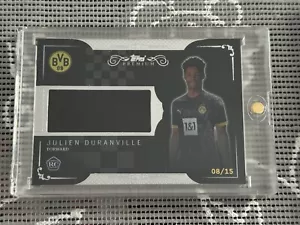 Julien Duranville 8/15 Topps Borussia Dortmund Black Relic 2023/24 BVB K - Bild 1 von 2