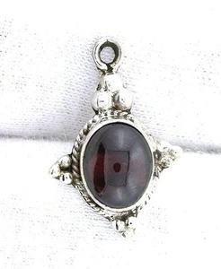 Natürlicher Granat Cabochon Cab Edelstein Edelstein Sterlingsilber Anhänger EBS717 - Bild 1 von 2