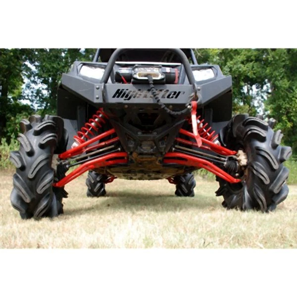 Brazos de control negros superiores e inferiores delanteros de elevación alta delanteros para modelos Polaris Foto 1 de 3