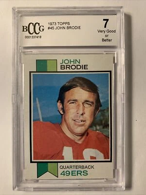 1973 年 TOPPS 套装 BREAK #45 约翰·布朗迪 — 第 1/3 张图片