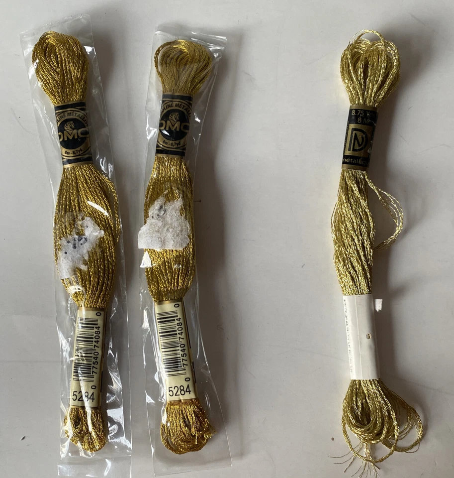 DMC Light Effects Embroidery Floss 8.7 Yards- Gold 077540644674 - Image 1 of 1