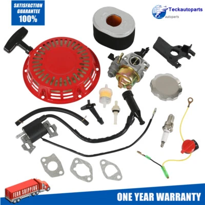 TECKAUTOPARTSMALL-UK Carburetor Plug Ignition Coil Recoil Gaskets For Honda GX200 GX140 GX160