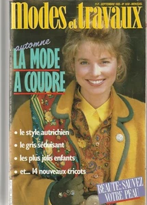 Modes et travaux N°1030 septembre 1986 page poupée tricot broderie mode vintage - Picture 1 of 2
