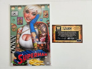 Superman #18 | Variante de comedor Nathan Szerdy Power Girl FIRMADO + Certificado de autenticidad | Casi nuevo - Imagen 1 de 10