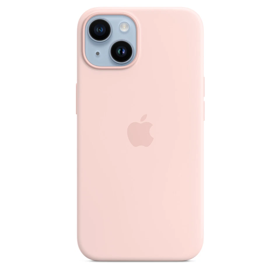Apple Silicone Case with MagSafe for iPhone 14 Pro - Chalk Pink