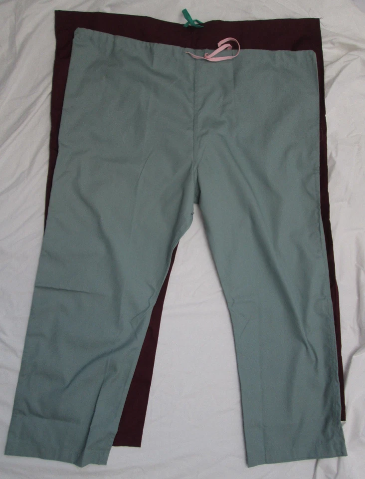 Scrubs pants medical navy royal blue maroon white green pink s m l xl 2x S - Image 1 of 1