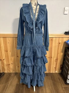 Designer Couture Collab Jacob Cohen Matthew Adam’s Dolan Denim Maxikleid Italien - Bild 1 von 13