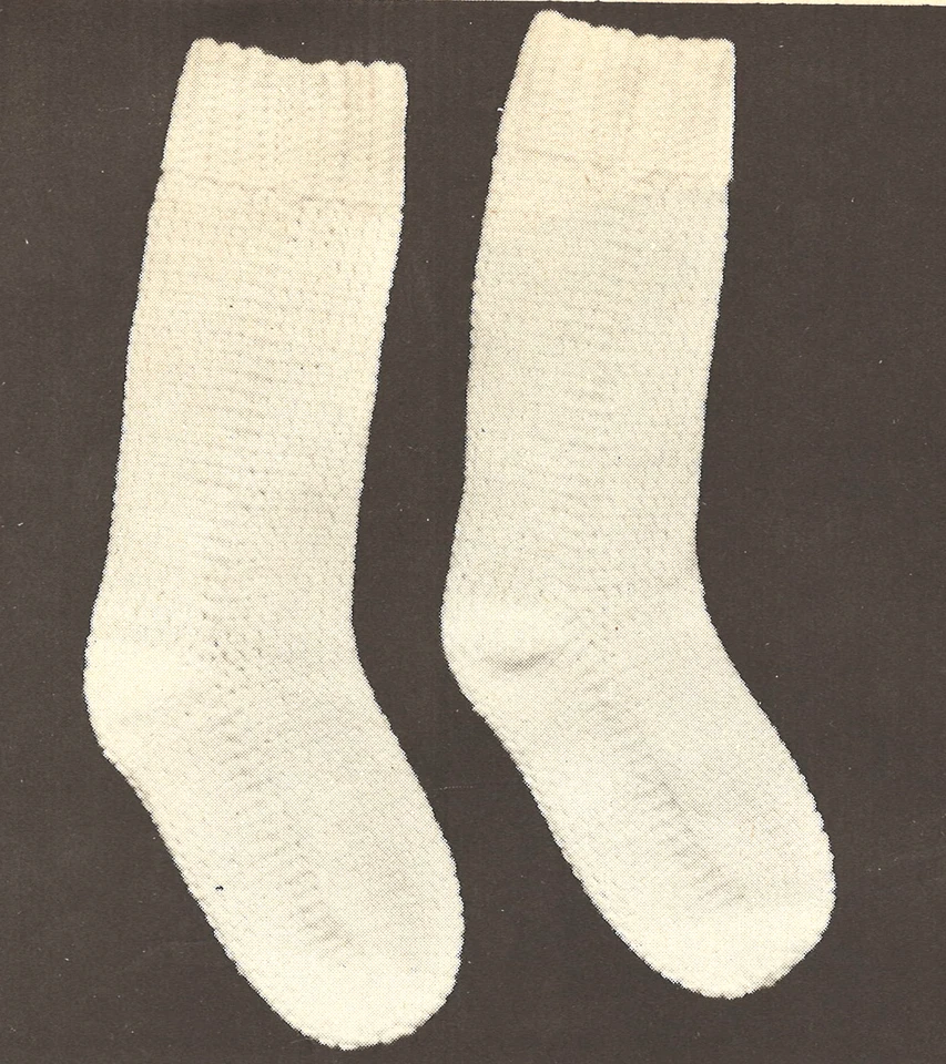 CLASSIC Crochet Socks/Crochet Pattern INSTRUCTIONS ONLY - Image 1 of 1