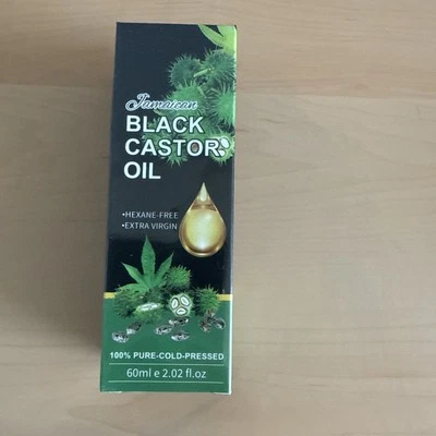 Aceite de ricino negro jamaicano 100 % prensado en frío (60 ml/2,02 fl. oz) lote de 2, como se ve Foto 1 de 4