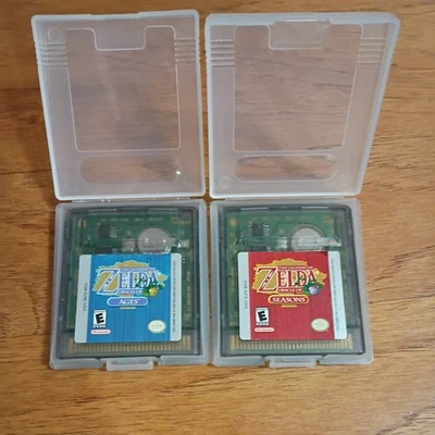 Gameboy Color The Legend Of Zelda Oracle Of Ages And Oracle Of Seasons GBC Foto 1 de 3