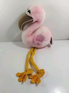 1983 Pink Flamingo Plush 24" Stuffed Animal Long Legged Bird - Picture 1 of 7