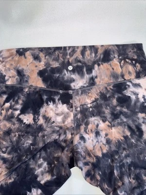 Леггинсы женские LULULEMON размер 18 неограниченные высокая посадка 26 дюймов бриллиантовый краситель розовые черные серые - Изображение 1 из 4