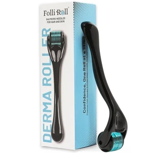 Derma Roller - 540 Microneedles per Barba, Capelli e Pelle | Microneedling...  - Foto 1 di 8