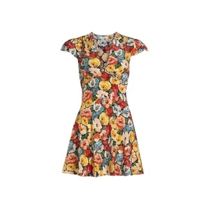 DÔEN Dianne Floral Silk Minidress - BRAND NEW (XS) - Originally $298 - Picture 1 of 8