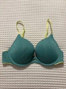 Victoria’s Secret Damen-BH blau/grün gepolstert perfekte Abdeckung 36B - Bild 1 von 7