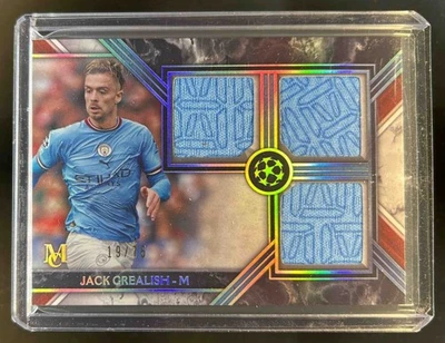 2022 Topps Museum UEFA Jack Grealish Single Player Triple Jersey #19/75 - Image 1 of 2