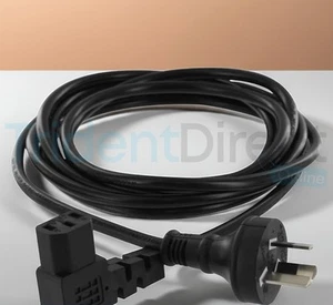 3M Right Angle IEC Kettle Plug 3 PIN To Right Angle Aus 240V Mains Power Lead - Bild 1 von 2