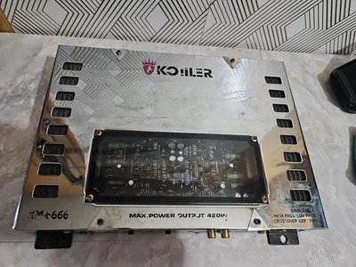 Amplificador Coche Koiiler XM-6666 2 Canales 420w Puenteable Paso Alto/Bajo Crossover Foto 1 de 4
