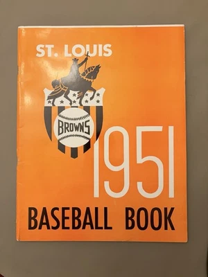 1951 St Louis Browns Baseball Book Official Yearbook - Image 1 of 4