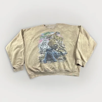 Sudadera The Mountain Para Hombre S/M Gatos Felino Tigre León Pantera Leopardo Amarillo Foto 1 de 4