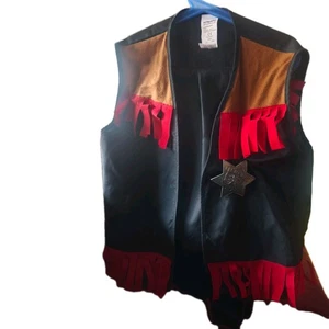 Sheriff Kostüm Gr. 164 Weste Hose Und Stern Inkl. - Bild 1 von 2