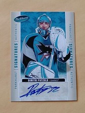 2005-06 Parkhurst Authentic Signatures #DP Dimitri Patzold San Jose Sharks 