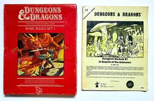 Vintage Dungeons & Dragons Fantasy Role-Playing Game Basic Rules Set 1 1983 1st - Picture 1 of 2
