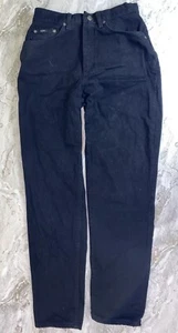 VTG Lee Womens Jeans High Rise Waist Black Denim 10 Mom Jean - Picture 1 of 11