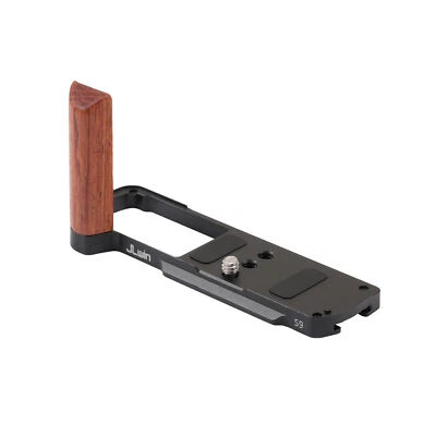 Vertical Wooden Handle Quick Release Plate for Panasonic Lumix S9 Camera Acra - Image 1 of 4