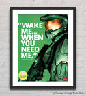 Affiche publicitaire promotionnelle brillante Halo 3 Master Chief XBOX 360 non encadrée G3737