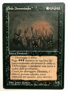 Demonic Hordes - FBB ITALIAN - MTG Magic Card - Vintage Rare - Picture 1 of 2